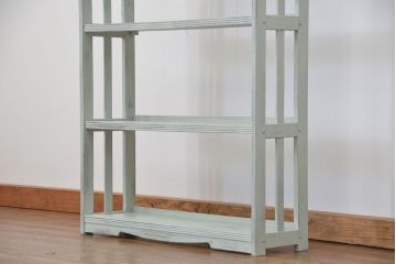 レトロ家具　昭和レトロ ★アンティークペイント本棚(ブックシェルフ、飾り棚)