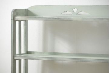 レトロ家具　昭和レトロ ★アンティークペイント本棚(ブックシェルフ、飾り棚)