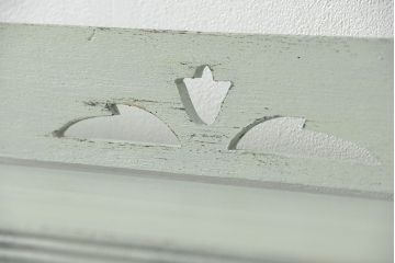 レトロ家具　昭和レトロ ★アンティークペイント本棚(ブックシェルフ、飾り棚)