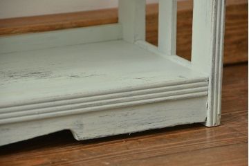 レトロ家具　昭和レトロ ★アンティークペイント本棚(ブックシェルフ、飾り棚)