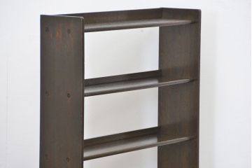 レトロ家具　昭和レトロ アンティーク薄型本棚(飾り棚)