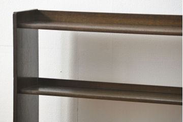 レトロ家具　昭和レトロ アンティーク薄型本棚(飾り棚)