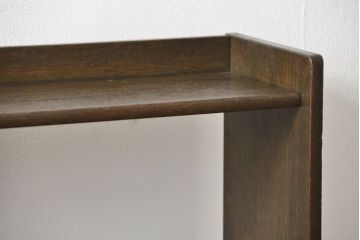 レトロ家具　昭和レトロ アンティーク薄型本棚(飾り棚)