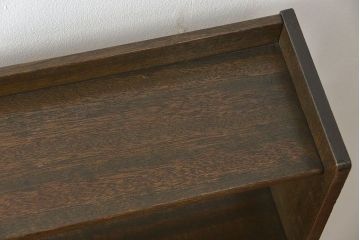 レトロ家具　昭和レトロ アンティーク薄型本棚(飾り棚)