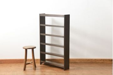 レトロ家具　昭和レトロ アンティーク薄型本棚(飾り棚)
