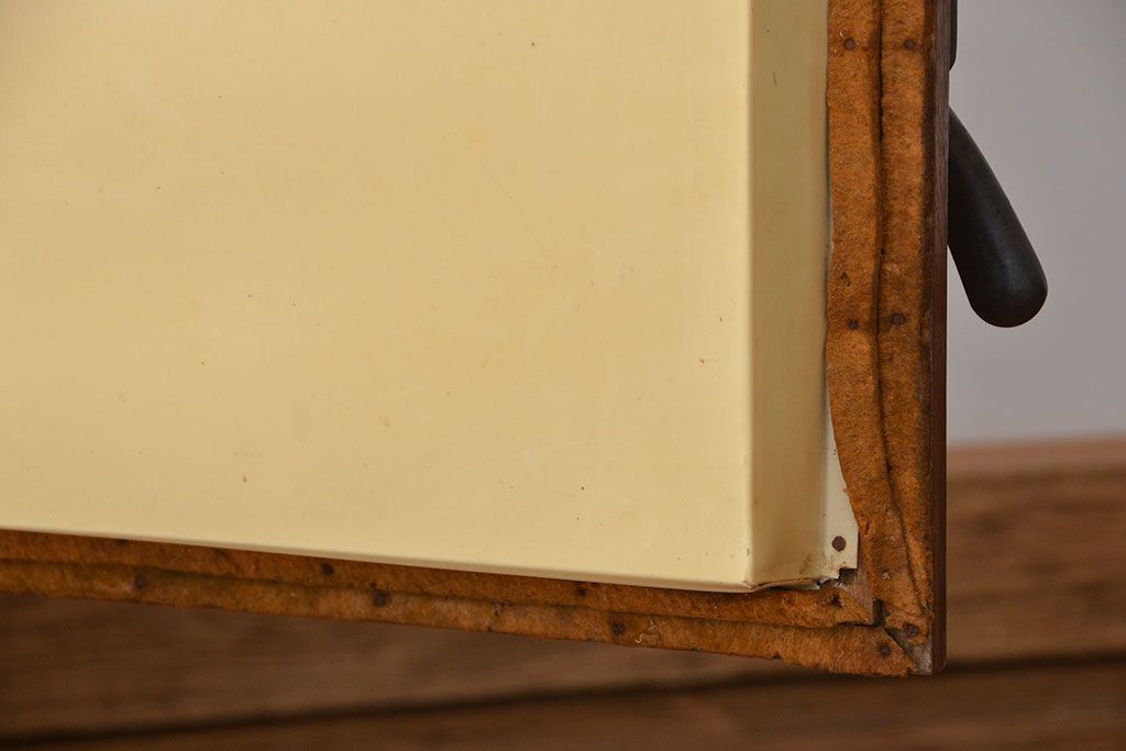 アンティーク家具　アンティーク 古いナラ材の冷蔵庫(収納棚/木製)