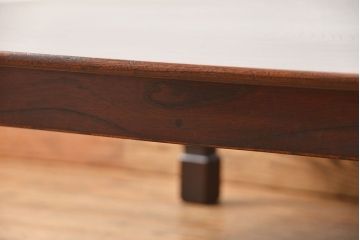 アンティーク家具　古民具・骨董 総欅材一枚板 上質な特大ちゃぶ台(センターテーブル、机、座卓)