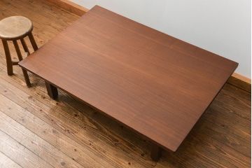 アンティーク家具　アンティーク 総欅材 上質な柾目造り 折り畳みちゃぶ台(センターテーブル、机、座卓)