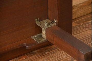 アンティーク家具　アンティーク 総欅材 上質な柾目造り 折り畳みちゃぶ台(センターテーブル、机、座卓)