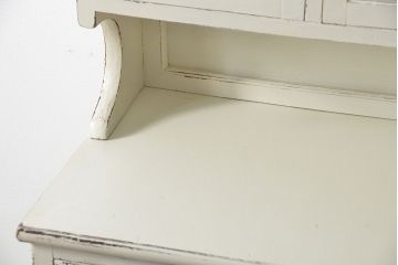 レトロ家具　アンティークペイント レトロな脚付きデンタルキャビネット(デンタルケース、ケビント、収納棚)