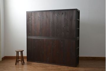 アンティーク家具　古民具・骨董 30杯引き出し重ね収納棚(飾り棚、薬箪笥、水屋箪笥、収納箪笥)