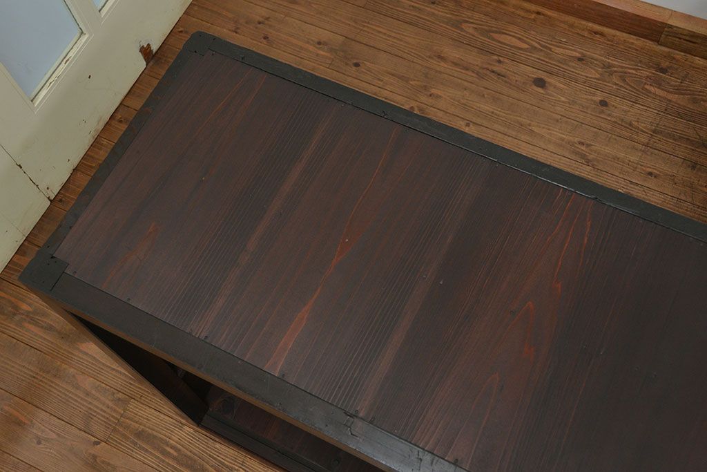 アンティーク家具　古民具・骨董 30杯引き出し重ね収納棚(飾り棚、薬箪笥、水屋箪笥、収納箪笥)