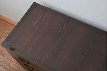 アンティーク家具　古民具・骨董 30杯引き出し重ね収納棚(飾り棚、薬箪笥、水屋箪笥、収納箪笥)