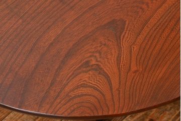 アンティーク家具　アンティーク 総欅材の大きな丸型ちゃぶ台(テーブル、机)