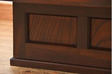 アンティーク雑貨　中古 ビンテージ 松本民芸家具 特注欅製 座炉卓(2)(囲炉裏、火鉢、座卓)