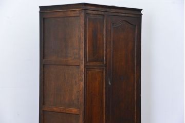 レトロ家具　昭和レトロ 味のあるナラ材ワードローブ