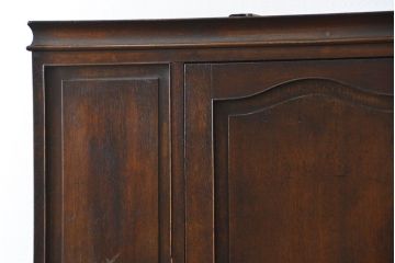 レトロ家具　昭和レトロ 味のあるナラ材ワードローブ