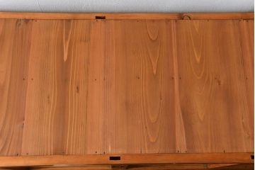 アンティーク家具　アンティーク 古い木味の上品な関西収納棚(水屋箪笥、ガラスケース、収納棚、飾り棚)