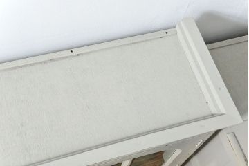 アンティーク家具　アンティークペイントの古い食器棚(カップボード、キッチンキャビネット、収納棚)