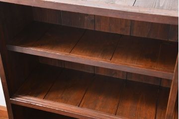 アンティーク家具　アンティーク 古い木の大きな飾り棚(陳列棚、収納棚)