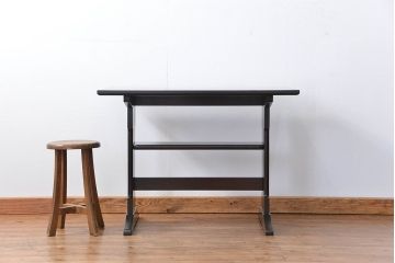 中古 ビンテージ 松本民芸家具 食卓テーブル(4)(ダイニングテーブル、机)