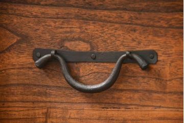 アンティーク家具　古民具・骨董 江戸期　総桐観音開き時代箪笥ローボード(たんす、タンス、桐箪笥、桐たんす)