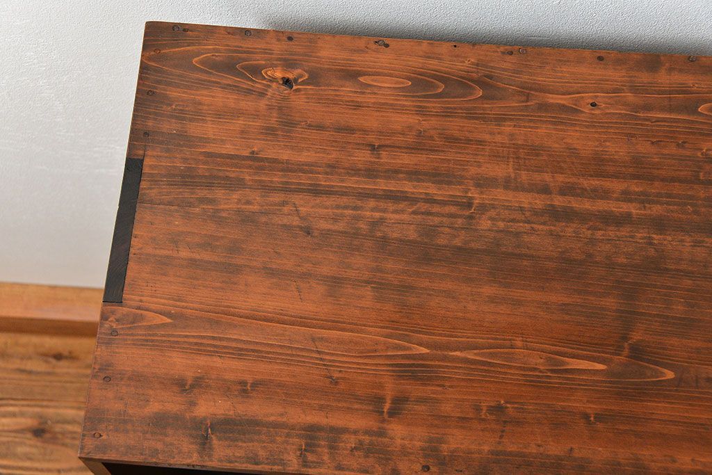 アンティーク家具　古民具・骨董 小振りなマス目飾り棚(本棚、書棚)