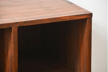 アンティーク家具　古民具・骨董 小振りなマス目飾り棚(本棚、書棚)