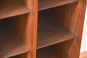 アンティーク家具　古民具・骨董 小振りなマス目飾り棚(本棚、書棚)