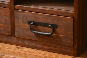 アンティーク家具　古民具・骨董 小振りなマス目飾り棚(本棚、書棚)