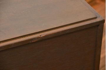 レトロ家具　昭和レトロ 小さな引き出し付きレコードケース(蓄音機)
