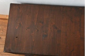 レトロ家具　昭和レトロ 鉄脚付きテレビボード(ローボード、TVボード)