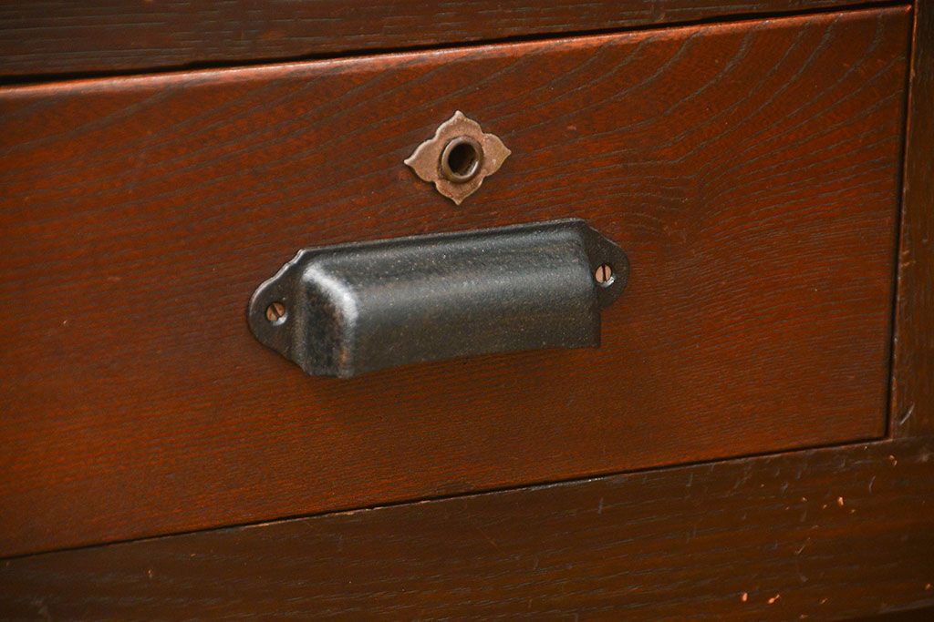 レトロ家具　昭和レトロ 鉄脚付きテレビボード(ローボード、TVボード)