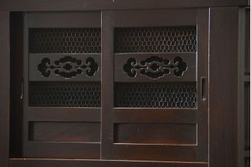 アンティーク家具　古民具・骨董 状態抜群の六尺水屋箪笥(食器棚、収納棚)