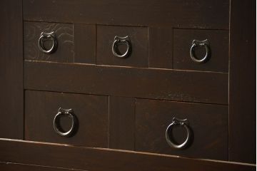 アンティーク家具　古民具・骨董 状態抜群の六尺水屋箪笥(食器棚、収納棚)