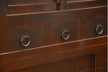 アンティーク家具　古民具・骨董 状態抜群の六尺水屋箪笥(食器棚、収納棚)