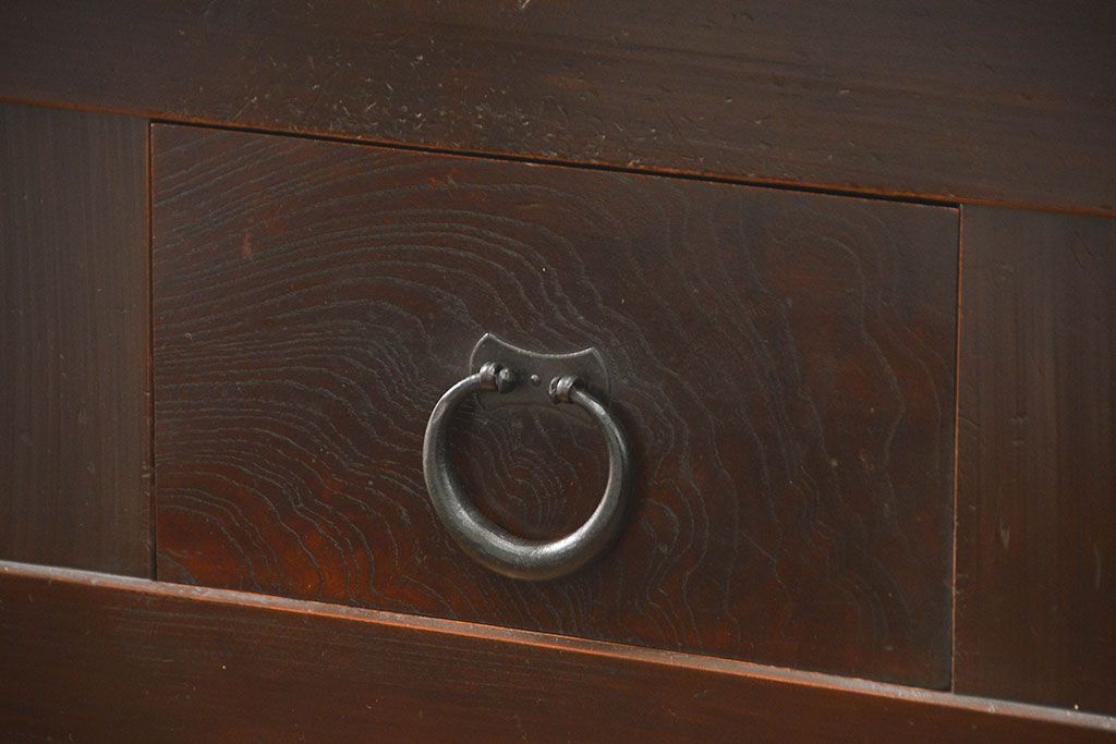 アンティーク家具　古民具・骨董 状態抜群の六尺水屋箪笥(食器棚、収納棚)