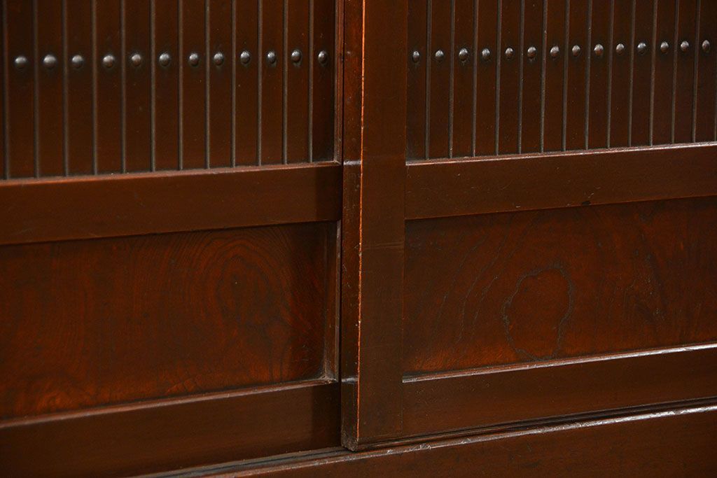 アンティーク家具　古民具・骨董 状態抜群の六尺水屋箪笥(食器棚、収納棚)