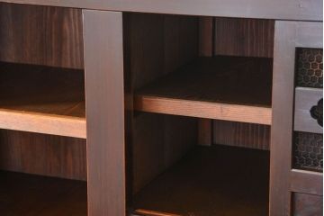 アンティーク家具　古民具・骨董 状態抜群の六尺水屋箪笥(食器棚、収納棚)