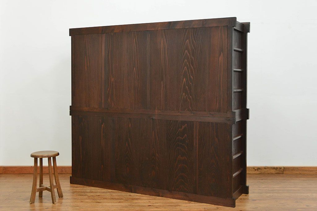 アンティーク家具　古民具・骨董 状態抜群の六尺水屋箪笥(食器棚、収納棚)