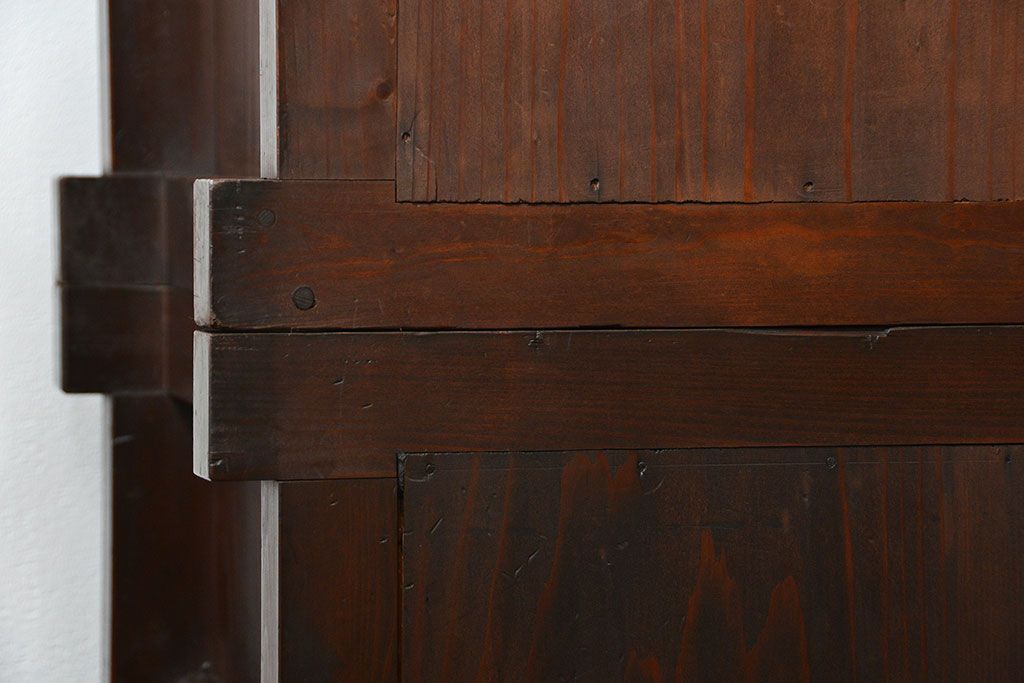 アンティーク家具　古民具・骨董 状態抜群の六尺水屋箪笥(食器棚、収納棚)