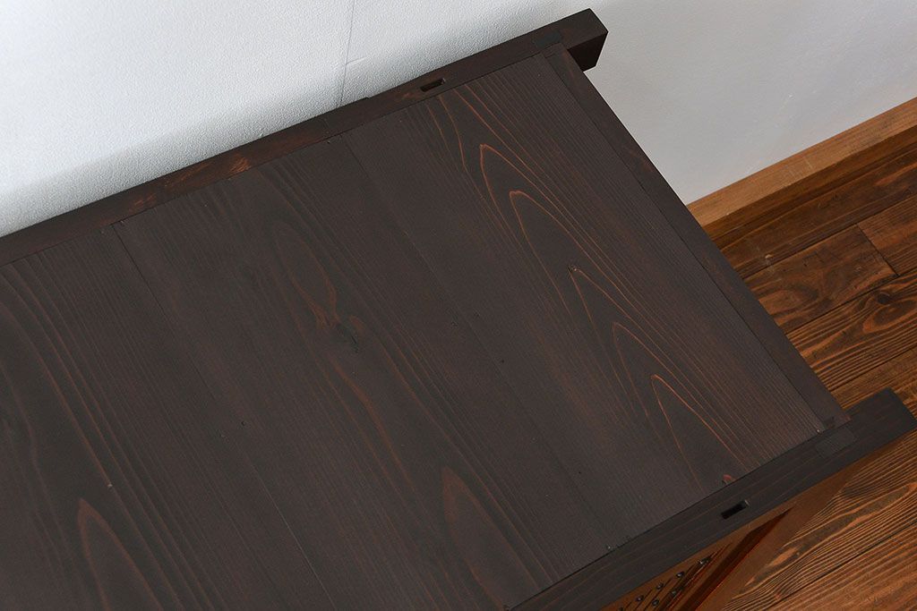 アンティーク家具　古民具・骨董 状態抜群の六尺水屋箪笥(食器棚、収納棚)