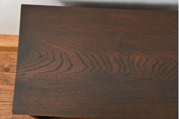 レトロ家具　昭和レトロ 小さな引き出し付き収納棚(本棚)