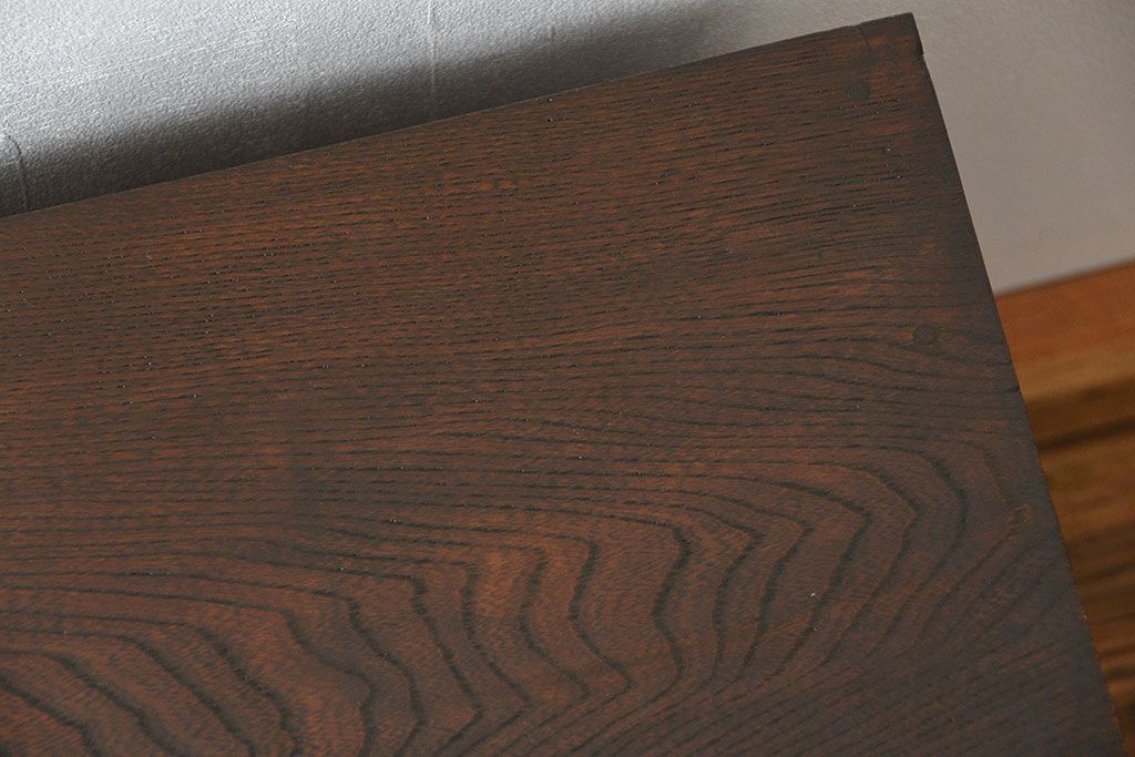 レトロ家具　昭和レトロ 小さな引き出し付き収納棚(本棚)