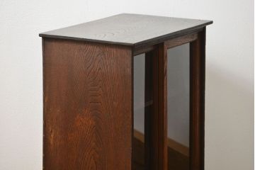 レトロ家具　昭和レトロ 小さな引き出し付き収納棚(本棚)
