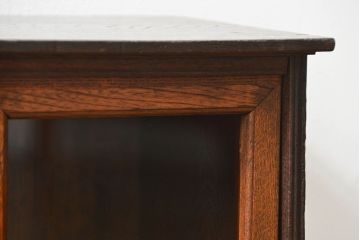 レトロ家具　昭和レトロ 小さな引き出し付き収納棚(本棚)