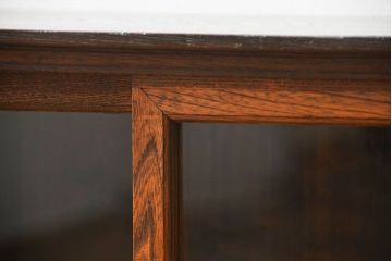 レトロ家具　昭和レトロ 小さな引き出し付き収納棚(本棚)