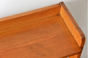 レトロ家具　昭和レトロ 古い栓材 シンプルな本棚(ブックシェルフ、飾り棚)