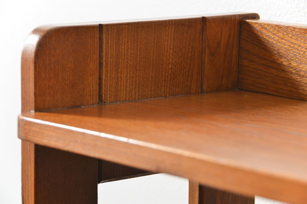 レトロ家具　昭和レトロ 古い栓材 シンプルな本棚(ブックシェルフ、飾り棚)