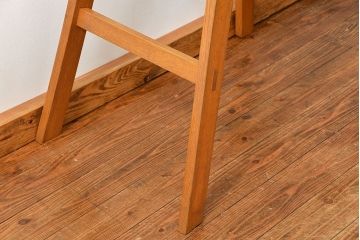 アンティーク家具　アンティーク 古いナラ材の脚立(ステップ、ラダー、飾り棚)